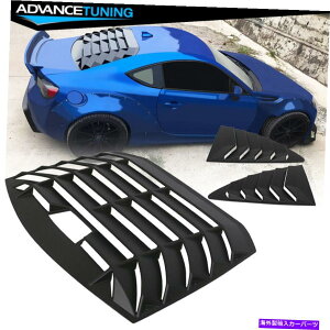CO GAp[c tBbg13-20 FRS BRZg^86CRX^CAEBhE[o[TChNH[^[XN[v Fits 13-20 FRS BRZ Toyota 86 IKON Style Rear Window Louver Side Quarter Scoop