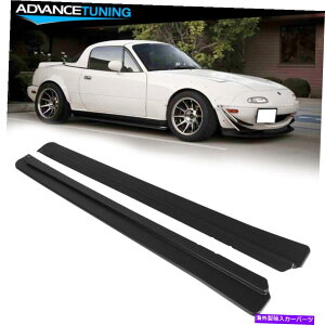 CO GAp[c tBbg90-97}c_~A^FDX^CbJ[plTChXJ[gGNXeVyA-PP Fits 90-97 Mazda Miata FD Style Rocker Panel Side Skirts Extensions Pair - PP