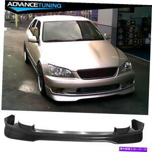 CO GAp[c tBbg01-05NTXIS300 AMSX^CPUtgop[bvX|C[hubN Fits 01-05 Lexus IS300 AMS Style PU Front Bumper Lip Spoiler Unpainted Black