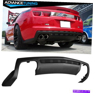 CO GAp[c tBbg10-13V{[J}ZL1X^ChAop[bvfBt[U[X|C[P Fit 10-13 Chevy Camaro ZL1 Style Unpainted Rear Bumper Lip Diffuser Spoiler P