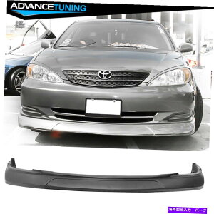 CO GAp[c K02-03g^JZ_VIPX^Ctgop[bvX|C[ - hĂȂPU Fits 02-03 Toyota Camry Sedan VIP Style Front Bumper Lip Spoiler - Unpainted PU
