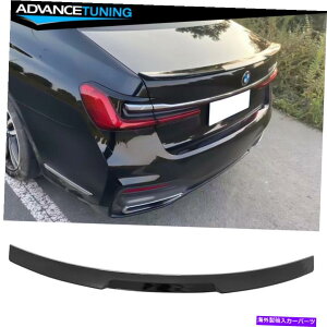 CO GAp[c 20-22 BMW G12 7V[YCRX^CAgNX|C[EBOAuX - OXubN Fits 20-22 BMW G12 7-Series IKON Style Rear Trunk Spoiler Wing ABS - Gloss Black