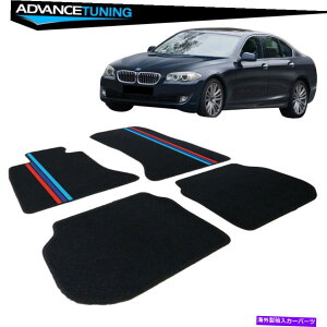 CO GAp[c tBbg11-16 BMW F10 5V[Y4DRiCtgAOEtA}bgMJ[XgCv Fits 11-16 BMW F10 5-Series 4Dr Nylon Front Rear OE Floor Mat M Color Stripe
