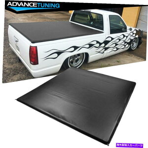 �C�O�� �G�A���p�[�c 88-02 GMC K1500 6.5 'ft�t���[�g�T�C�h�g���b�N�x�b�h4�{LED�\�t�g�g���m�[�J�o�[ Fits 88-02 GMC K1500 6.5' FT Fleetside Truck Bed 4 Fold LED Soft Tonneau Cover�y���s�A���i�z