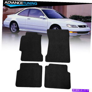 CO GAp[c tBbg97-99 Acura Cl CoupetgAtA}bgJ[ybgubNiC4pc Fits 97-99 Acura CL Coupe Front Rear Floor Mats Carpets Black Nylon 4PC