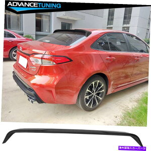 CO GAp[c 20-22g^J[CRX^CAgbv[tl^oEBO}bgubN Fits 20-22 Toyota Corolla IKON Style Rear Top Roof Spoiler Wing Matte Black
