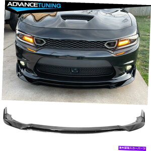 CO GAp[c 15-22_bW[dSRT V3OXubNAutgop[bvX|C[-4PCS Fits 15-22 Dodge Charger SRT V3 Gloss Black ABS Front Bumper Lip Spoiler - 4PCS