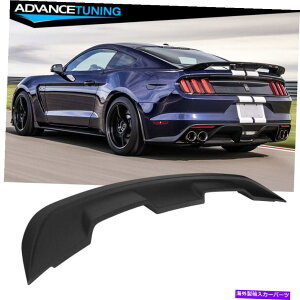海外製 エアロパーツ フィット15-22フォードマスタングクーペ2DR GT500スタイルマットブラックアブストランクスポイラーウィング Fits 15-22 Ford Mustang Coupe 2Dr GT500 Style Matte Black ABS Trunk Spoiler Wing