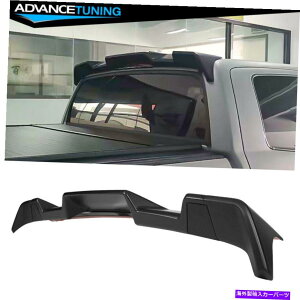 CO GAp[c tBbg14-21g^chAuX}bgubNCRX^CA[tl^oEBO Fits 14-21 Toyota Tundra ABS Matte Black IKON Style Rear Roof Spoiler Wing