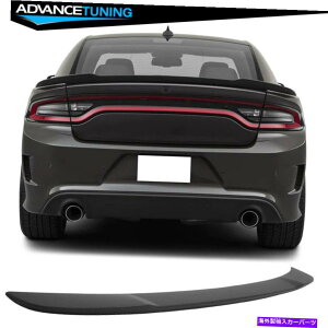 CO GAp[c tBbg15-22_bW[dSRT8wLbgtbV}EggNX|C[}bgubNAu Fits 15-22 Dodge Charger SRT8 Hellcat Flush Mount Trunk Spoiler Matte Black ABS