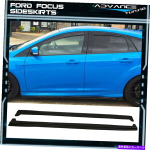 CO GAp[c tBbg13-18tH[htH[JXST16-18tH[JXRShPUTChXJ[gGNXeV2PC Fits 13-18 Ford Focus ST &16-18 Focus RS Unpainted PU Side Skirts Extensions 2PC