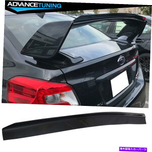 CO GAp[c tBbg15-21XoWRX STIK[j[tbvAhIgNX|C[EBO Fit 15-21 Subaru WRX STI Transparent Smoke Gurney Flap Add-On Trunk Spoiler Wing