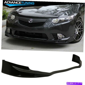 �C�O�� �G�A���p�[�c 11-14 ACURA TSX�t�����g�o���p�[���b�v�X�v���b�^�[�K�[�h���h���u���b�NPU Fits 11-14 Acura TSX Front Bumper Lip Splitter Guard Unpainted Black PU�y���s�A���i�z