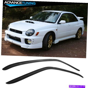 CO GAp[c K02-07XoCvbTwrx stiZ_ANEBhEoCU[K[h2pc Fits 02-07 Subaru Impreza WRX STI Sedan Acrylic Window Visors Guard 2Pc