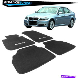 CO GAp[c K06-11 BMW E90S3V[YOEtA}bgJ[ybgubNiCtgA Fits 06-11 BMW E90 Logo 3 Series OE Floor Mats Carpet Black Nylon Front & Rear
