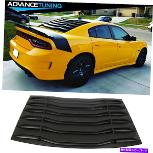 �C�O�� �G�A���p�[�c �t�B�b�g11-22�_�b�W�[�d�햢�h�����A�E�B���h�E���[�o�[�J�o�[�T���V�F�[�h���� Fits 11-22 Dodge Charger Unpainted Rear Window Louver Cover Sun Shade ABS