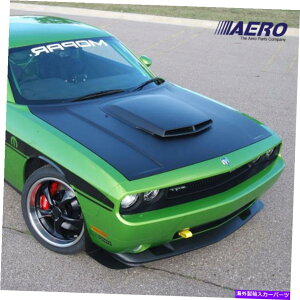 CO GAp[c T/AGA@\X^C08-19_bW`W[̂߂̃OXt@Co[t[h-aero- T/A Ram Air Functional Style Fiberglass Hood for 08-19 Dodge Challenger - AERO -
