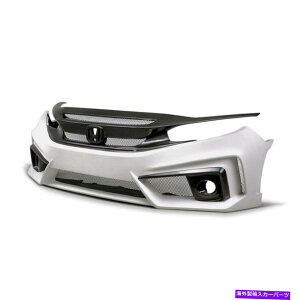 CO GAp[c 16-19z_VrbN4DR TTtgop[FB16HDCV4-TT-GF FOR 16-19 HONDA CIVIC 4DR TT FRONT BUMPER FB16HDCV4-TT-GF