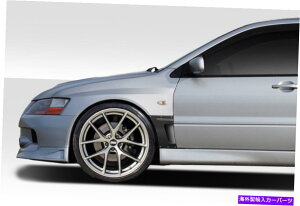 海外製 エアロパーツ 03-07のミツビシランサーエボリューション8 9 VR-Sフロントフェンダー4PC 112737 FOR 03-07 Mitsubishi Lancer Evolution 8 9 VR-S Front Fenders 4pc 112737