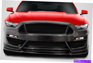 �C�O�� �G�A���p�[�c 15-17�p�t�H�[�h�}�X�^���O�J�[�{���t�@�C�o�[GT350���b�N�t�����g�o���p�[115444 TEMP 6 FOR 15-17 Ford Mustang Carbon Fiber GT350 Look Front Bumper 115444 TEMP 6