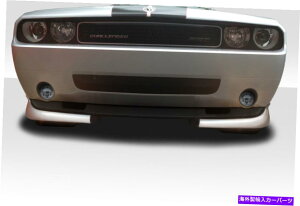 �C�O�� �G�A���p�[�c 08-10�_�b�W�`�������W���[CVX�t�����g���b�v�X�v���b�^�[2PC 115356 FOR 08-10 Dodge Challenger CVX Front Lip Splitter 2PC 115356�y���s�A���i�z