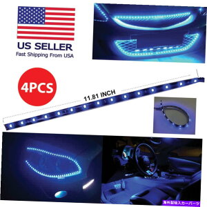 CO GAp[c 4PCS 15 SMDu[LED_ȃCgXgbvpԃ{[ggbN̖h12V 1ft 4pcs 15 SMD Blue LED Flexible Light Strip for Car Boat Truck Waterproof 12V 1ft