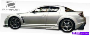 CO GAp[c 04-11}c_RX-8xC_[TChXJ[gbJ[pl2PC 100591 FOR 04-11 Mazda RX-8 Vader Side Skirts Rocker Panels 2pc 100591