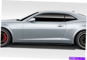 CO GAp[c 10-15̃V{[J}Z28bNTChXJ[gbJ[pl2 PC 109811 FOR 10-15 Chevrolet Camaro Z28 Look Side Skirt Rocker Panels 2 pc 109811