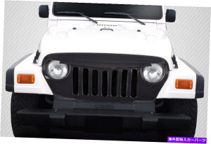 CO GAp[c 97-06̃W[vO[J[{t@Co[vf^[O115253 FOR 97-06 Jeep Wrangler Carbon Fiber Predator Grille 115253