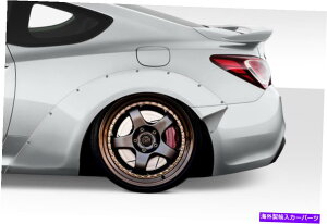 海外製 エアロパーツ 10-16のヒュンダイジェネシスクーペ2DR MSR V2 70mmリアフレア4PC 115276 FOR 10-16 Hyundai Genesis Coupe 2DR MSR V2 70mm Rear Flares 4PC 115276