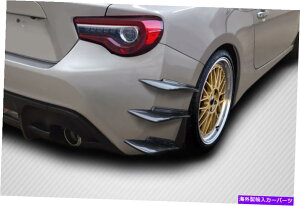 CO GAp[c 13-20 FR-Sg^86 BRZJ[{t@Co[GT500 V3Aop[Ji[h6PC 115565 FOR 13-20 FR-S Toyota 86 BRZ Carbon Fiber GT500 V3 Rear Bumper Canard 6PC 115565