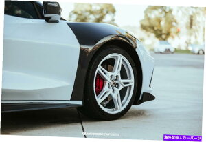 海外製 エアロパーツ 20-21シボレーコルベットC8(ペア)AC-FF20CHC8用のカーボンファイバーフェンダー Carbon fiber fenders for 20-21 Chevrolet Corvette C8 (Pair) AC-FF20CHC8