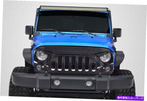 CO GAp[c 07-18̃W[vO[J[{t@Co[vf^[O115251 FOR 07-18 Jeep Wrangler Carbon Fiber Predator Grille 115251