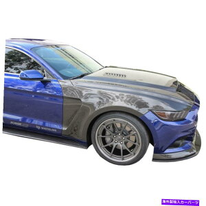CO GAp[c 15-17 Ford Mustang GT350X^CAC-FF15FDMU-GR̃J[{t@Co[tF_[ Carbon Fiber Fenders FOR 15-17 FORD MUSTANG GT350 STYLE AC-FF15FDMU-GR