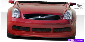 海外製 エアロパーツ 03-07 FITS GクーペG35 2DR GT500ワイドボディフロントスプリッター108504 FOR 03-07 Fits G Coupe G35 2DR GT500 Wide Body Front Splitter 108504