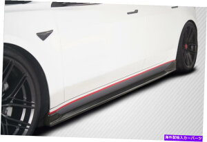 CO GAp[c 18-20eXf3J[{t@Co[GTRZvgTChXJ[g2PC 115470 FOR 18-20 Tesla Model 3 Carbon Fiber GT Concept Side Skirt 2PC 115470