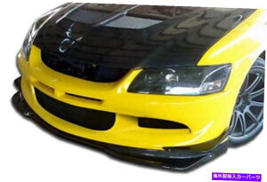 海外製 エアロパーツ 03-05ランサーエボリューション8カーボンファイバーVR-Sフロントリップ105856 FOR 03-05 Lancer Evolution 8 Carbon Fiber VR-S Front Lip 105856