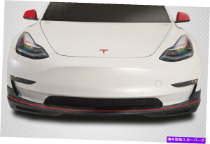 CO GAp[c 18-20̃eXf3J[{t@Co[GTRZvgtgbv115466 FOR 18-20 Tesla Model 3 Carbon Fiber GT Concept Front Lip 115466