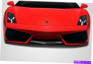 CO GAp[c 04-13pKhJ[{t@Co[LP560 LP570tg~hbvAhI115150̊O FOR 04-13 Gallardo Carbon Fiber LP560 LP570 Look Front Middle Lip AddOn 115150
