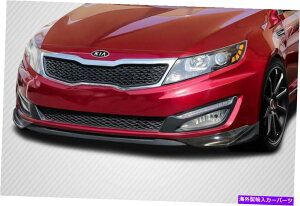 CO GAp[c 11-13Kia optimaJ[{t@Co[MCtgbvǉONS 2PC 114524 FOR 11-13 Kia Optima Carbon Fiber MC Front Lip Add Ons 2PC 114524