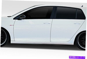 CO GAp[c 15-21tHNX[QStGTI RZTChXJ[gXvb^[2 PC 116995 FOR 15-21 Volkswagen Golf GTI RZ Side Skirt Splitters 2 PC 116995
