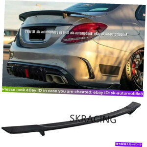 CO GAp[c 15-21ZfXxcW205 C63Z_J[{t@Co[gNX|C[EBOVX^C For 15-21 Mercedes Benz W205 C63 Sedan Carbon Fiber Trunk Spoiler Wing NEW Style