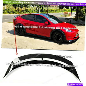CO GAp[c eXfY 2020-2022J[{t@Co[X^CAu[ggNX|C[EBOtbv For Tesla Model Y 2020-2022 Carbon Fiber Style Rear Boot Trunk Spoiler Wing Flap