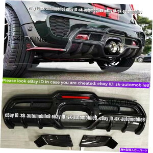 CO GAp[c ~jN[p[̂߂̃J[{t@Co[Aop[fBt[U[X|C[S F54 F55 F56 F57 Carbon Fiber Rear Bumper Diffuser Spoiler For Mini Cooper S F54 F55 F56 F57