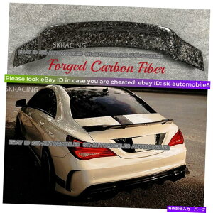 CO GAp[c xcW117 CLA25550 CLA45 13-19p̋UJ[{AgNX|C[EBO Forged Carbon Rear Trunk Spoiler Wing For Benz W117 CLA200 CLA250 CLA45 13-19