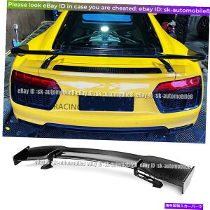 CO GAp[c AEfBR8 GT V8 V10N[y16-18AJ[{t@Co[AgNX|C[EBOLbg For Audi R8 GT V8 V10 Coupe 16-18 Real Carbon Fiber Rear Trunk Spoiler Wing Kit