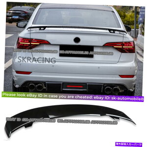 �C�O�� �G�A���p�[�c �t�H���N�X���[�Q���W�F�b�^MK7����̂���u���b�N�J�����̃��A�e�[���g�����N�X�|�C���[�E�B���O���b�v�g���� For Volkswagen Jetta Mk7 Glossy black Gull Rear Tail Trunk Spoiler Wing L