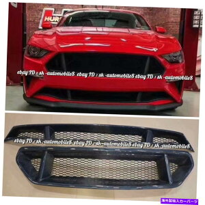 CO GAp[c tgop[Abp[EA[AJ[{t@Co[O2018-2020tH[h}X^OɓKĂ܂ Front Bumper Upper&Lower Real Carbon Fiber Grille Fit For 2018-2020 Ford 