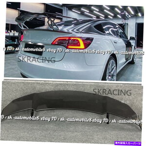 CO GAp[c 2017-2022eXf3J[{t@Co[X^CGTAgNEBOX|C[ For 2017-2022 Tesla Model 3 Carbon Fiber Style GT Rear Trunk Wing Spoiler