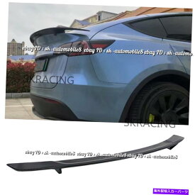 海外製 エアロパーツ 20-22のテスラモデルy新しいスタイルカーボンファイバーリアトランクスポイラーリップウィングバー For 20-22 Tesla Model Y New Style Carbon Fiber Rear Trunk Spoiler Lip Wing Bar